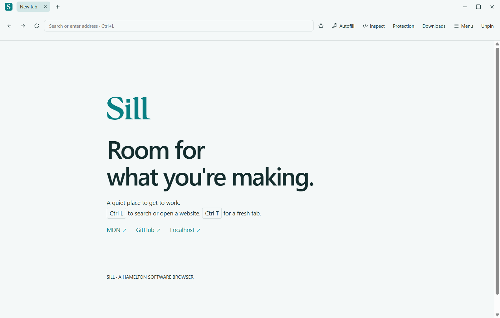 Sill Glide captured revealing and hiding its browser controls